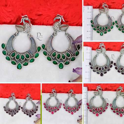 a3d (339) Oxidised Dangler Earring-a3d1293 - Image 1
