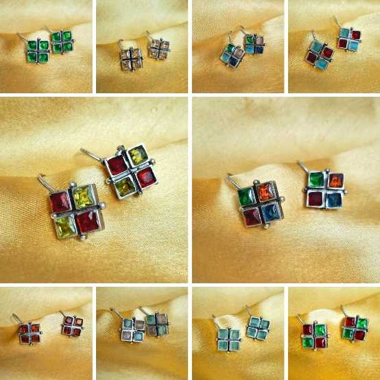 a3d (575) Oxidised Hoop Earring-a3d1498 - Image 1